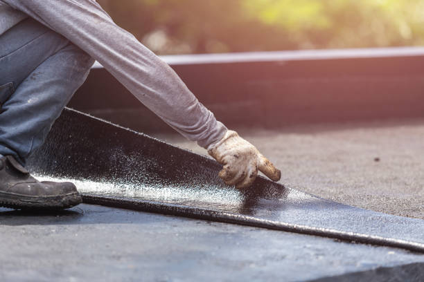 Professional Basement Waterproofing technician working in Bainbridge, IN